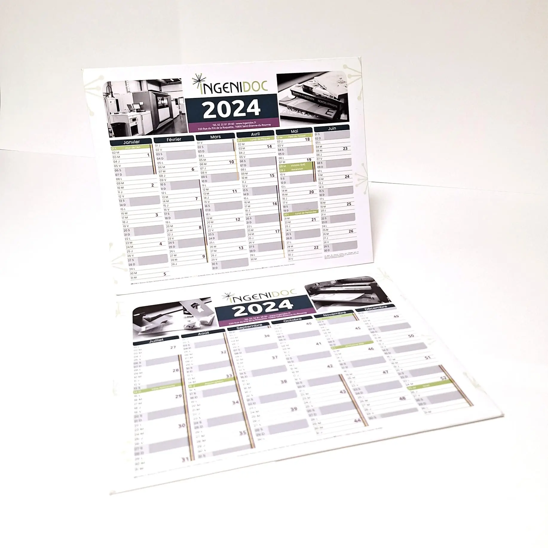 Calendrier 2024 pour INGENIDOC