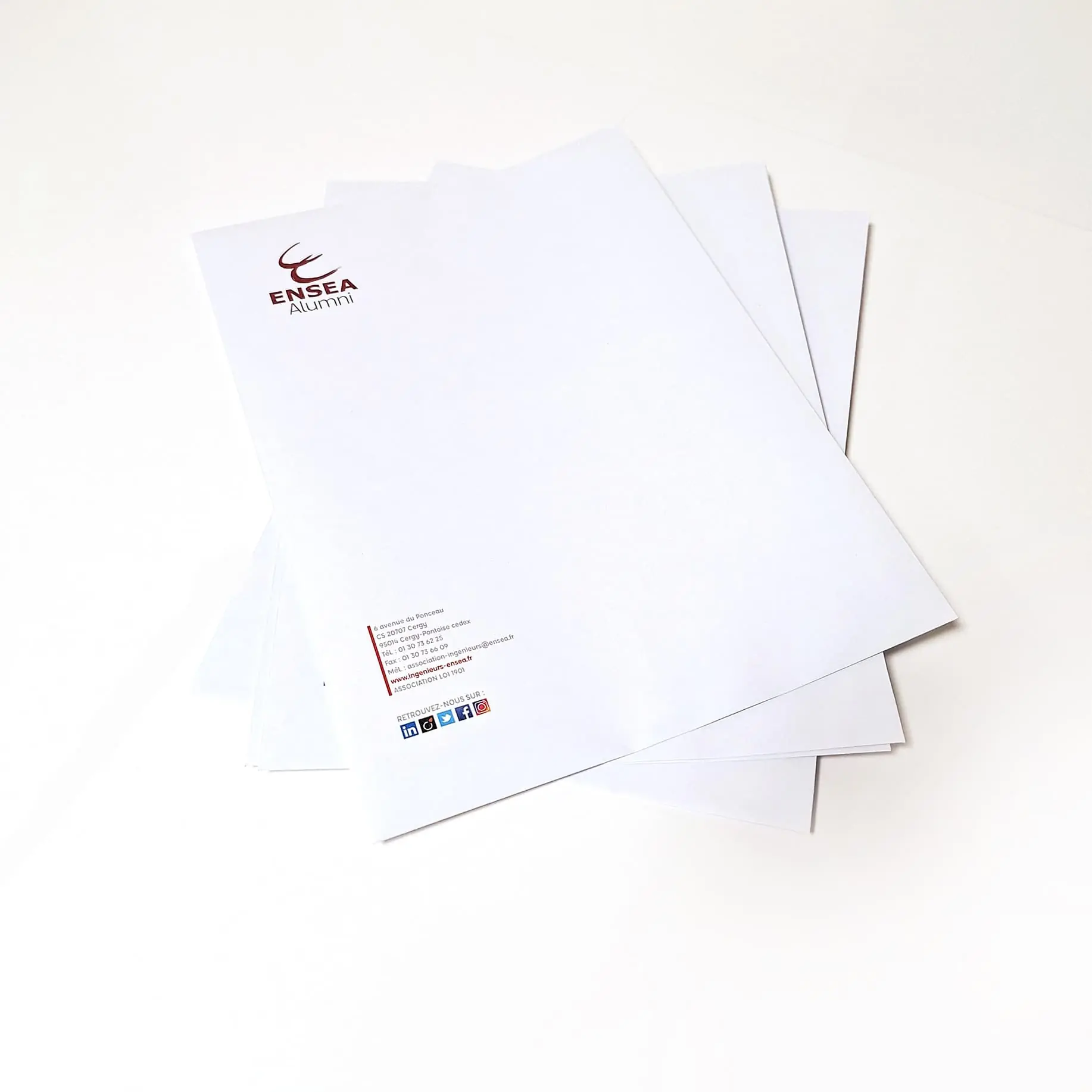 Grande enveloppe avec logo de l'ENSEA