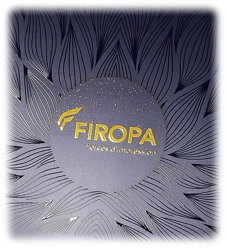 Dorure sur un livret Firopa